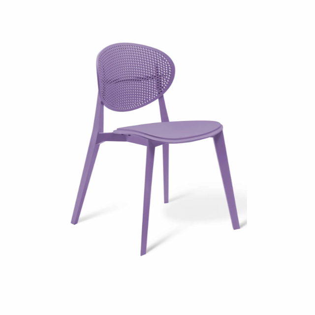 Стул пластиковый Клен SHT-S111-Р шеф141/2 с жестким сиденьем (лаванда)